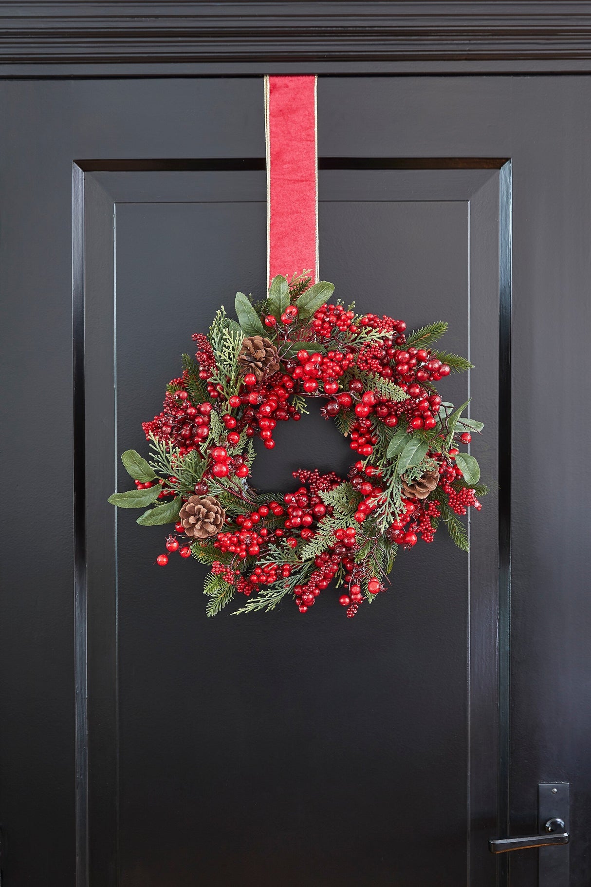 House of Seasons Barney krans groen - h12xd50cm - maximondo