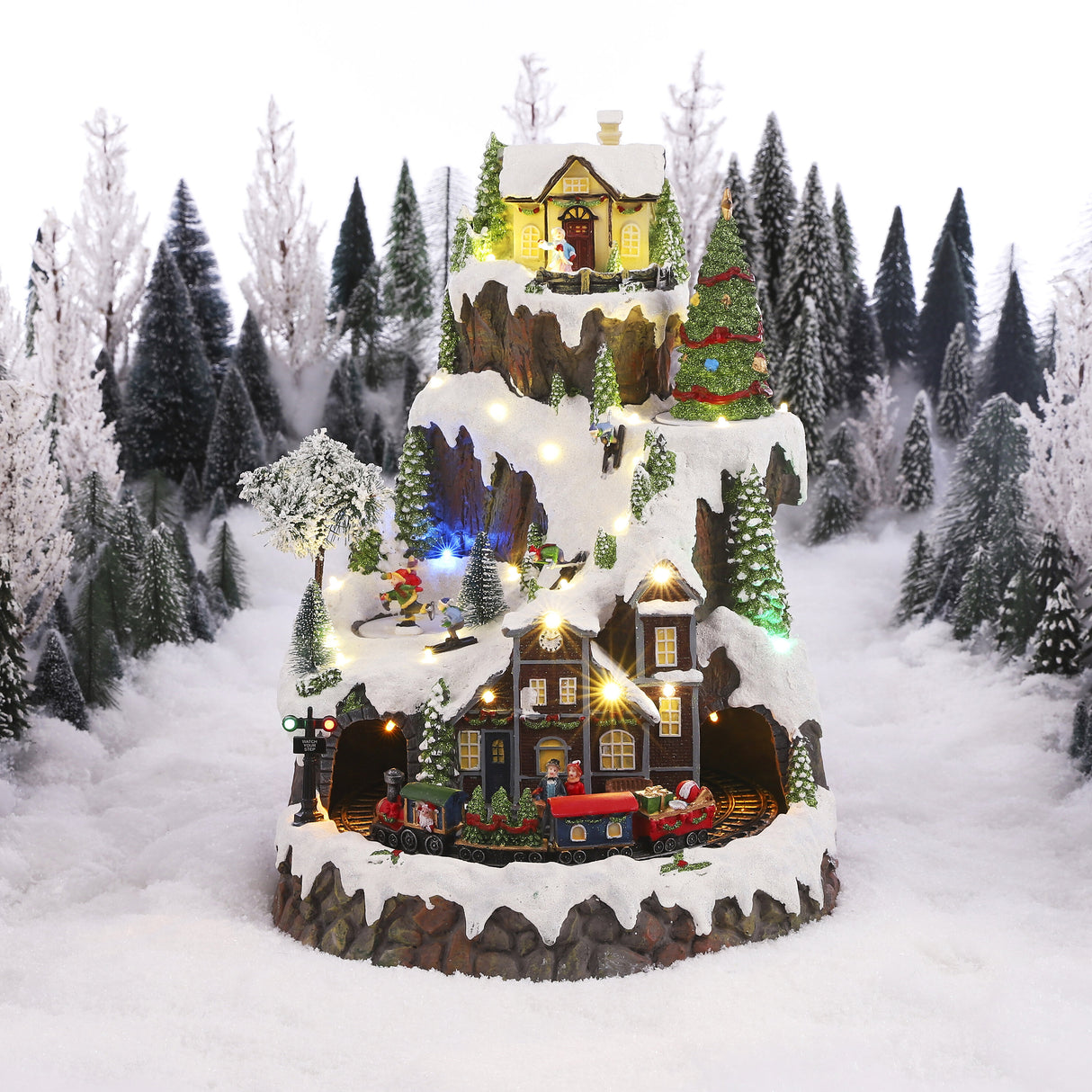Luville Collectables Mountain village adapter included - h43xd31cm - maximondo
