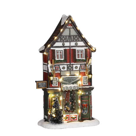 Luville Collectables Wintersport shop battery operated - l17,5xb8xh28cm - maximondo