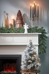 Black Box Trees Dinsmore kerstboom w burlap led werkt op batterijen groen frosted 20L TIPS 56 - h60xd50cm - maximondo
