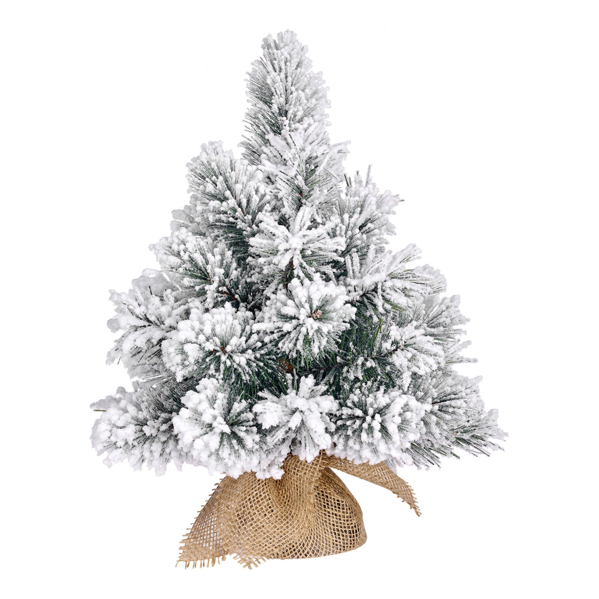 Black Box Trees Dinsmore kerstboom w-burlap groen frosted TIPS 56 - h60xd50cm - maximondo