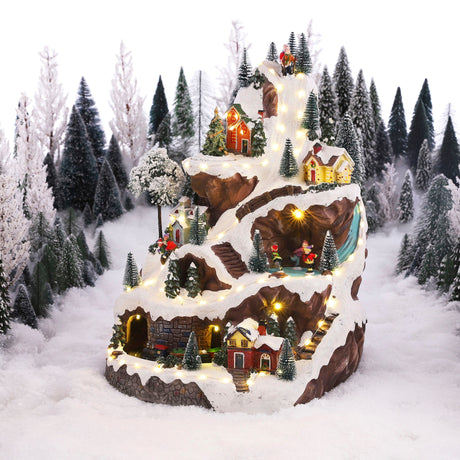 Luville Collectables Ski slope scenery adapter included - l33xw31xh46cm - maximondo