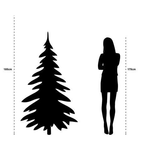 Top Trees Vanocuver kerstboom groen TIPS 1298 - h155xd109cm - maximondo