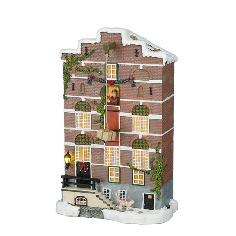 Luville Collectables Warehouse façade battery operated - l18,5xb10,5xh29cm - maximondo