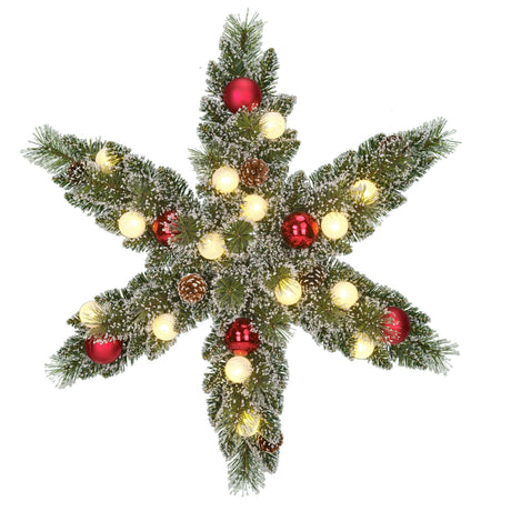 Black Box Trees Kaprun Kerstkrans Ster met LED - Ø60 cm - maximondo