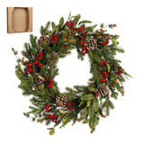 House of Seasons Austin krans groen - h11xd50cm - maximondo