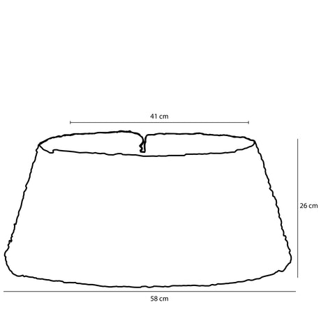 House of Seasons Treeskirt bruin opvouwbaar - h26xd58cm