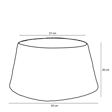 House of Seasons Treeskirt bruin - h26xd50cm