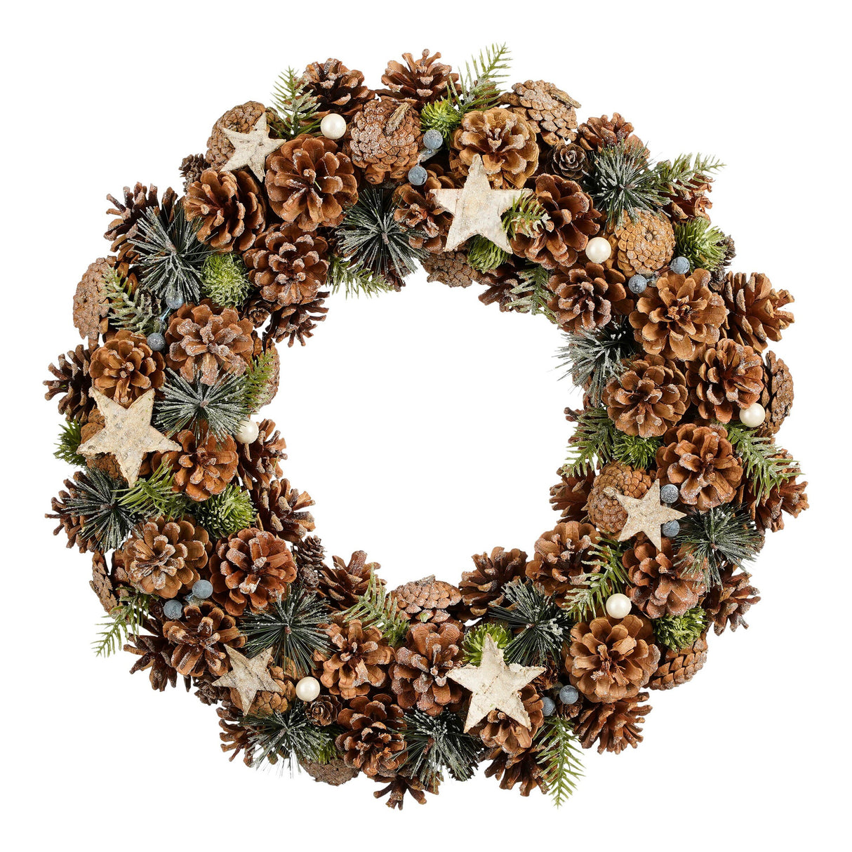 House of Seasons Krans bruin - h10xd50cm - maximondo