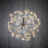 Luca Lighting Bal led zwart klassiek wit 912led IP44 en timer - d50cm