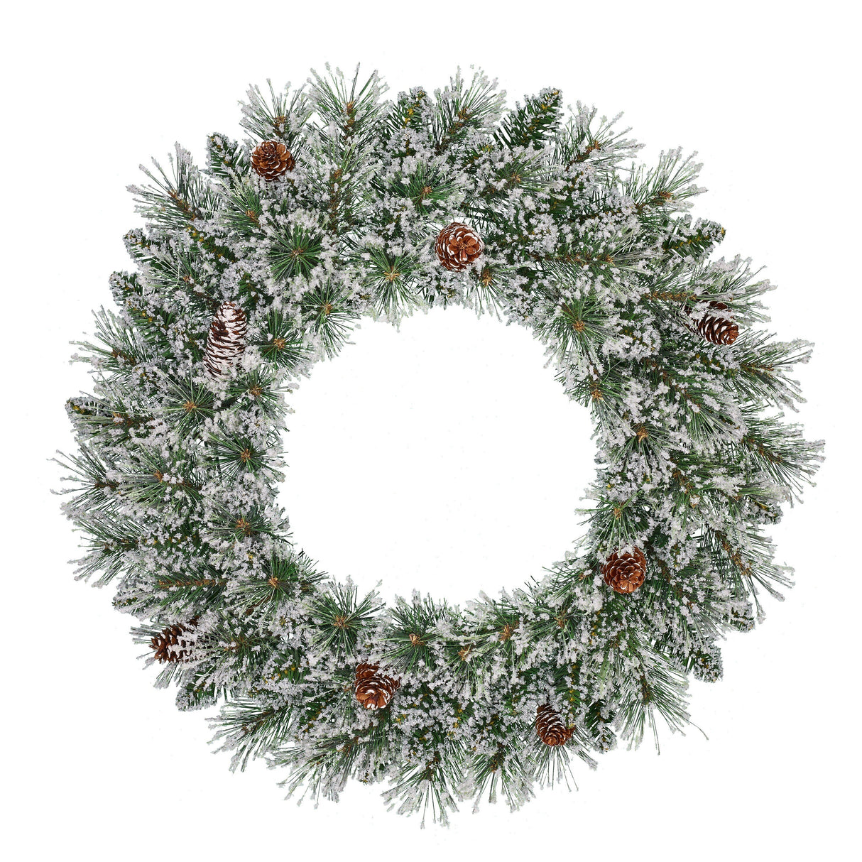 Black Box Trees Vandans krans groen frosted TIPS 100 - d60cm - maximondo