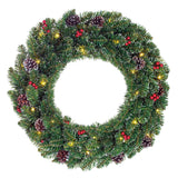 Black Box Trees Creston krans led werk op batterijen groen 30L TIPS 142 - d60cm - maximondo