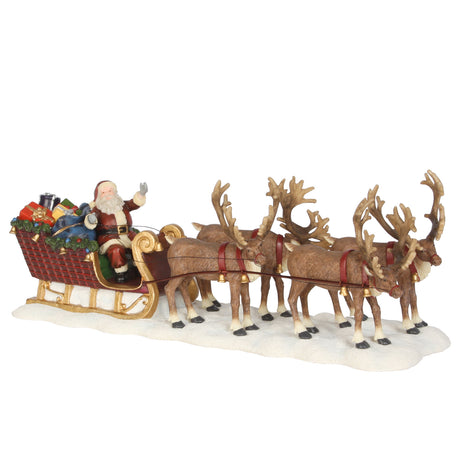 Luville Collectables Santa reindeer sledge - l21xw6,5xh8cm - maximondo