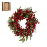 House of Seasons Barney krans groen - h11xd40cm - maximondo