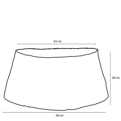 House of Seasons Treeskirt blauw - h26xd58cm