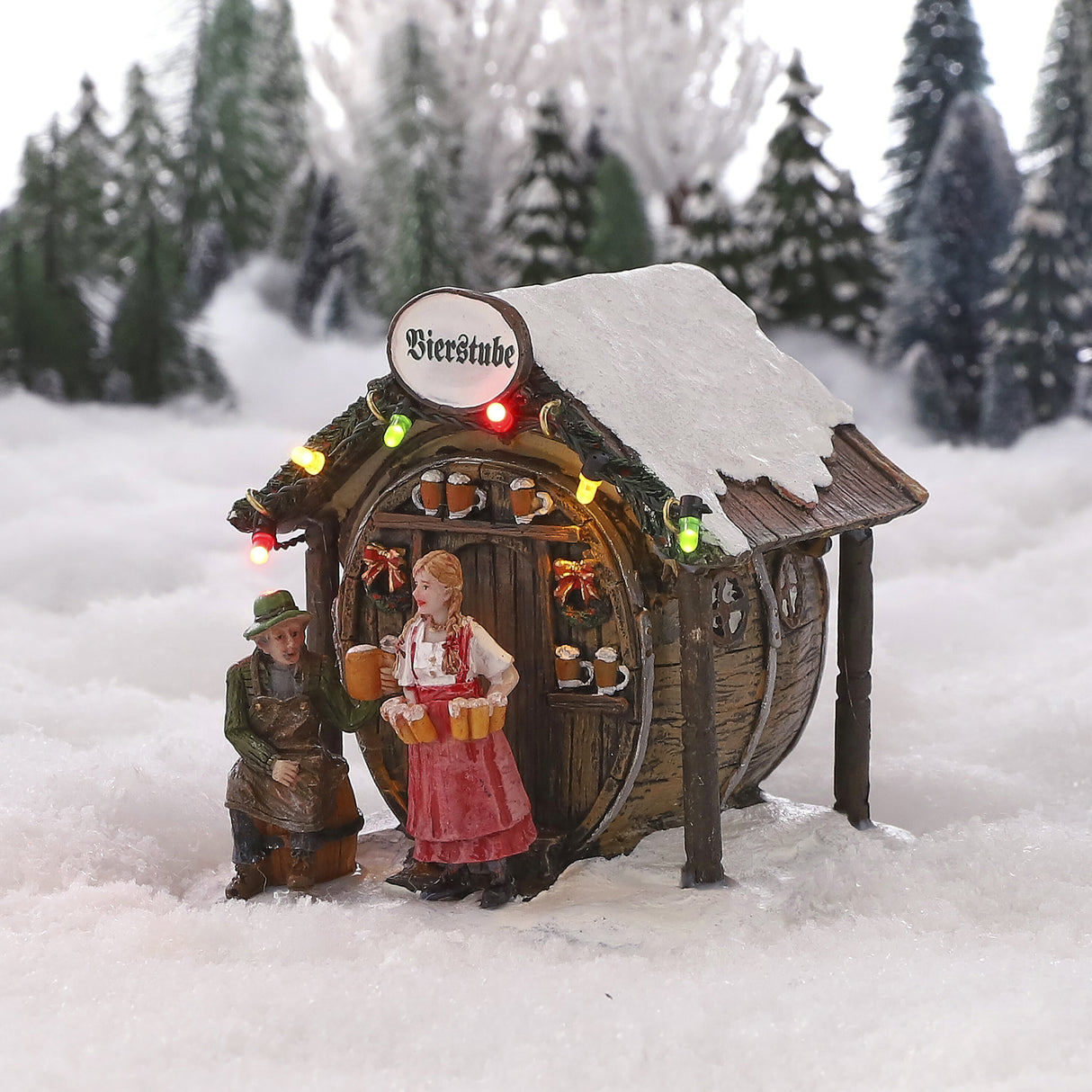Luville Collectables Christmas market battery operated - l11xw11,5h11,5cm - maximondo