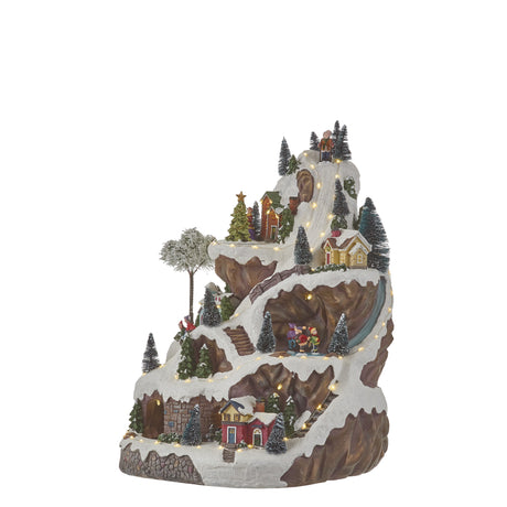 Luville Collectables Ski slope scenery adapter included - l33xw31xh46cm - maximondo