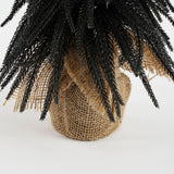 House of Seasons Kerstboom met burlap zwart TIPS 256 - h45xd25cm - maximondo