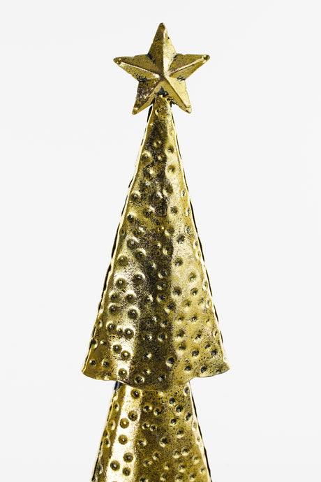 House of Seasons Kerstboom goud - l14,5xb8xh68cm - maximondo