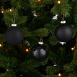 House of Seasons Bal glas zwart 26 stuks - d7cm - maximondo