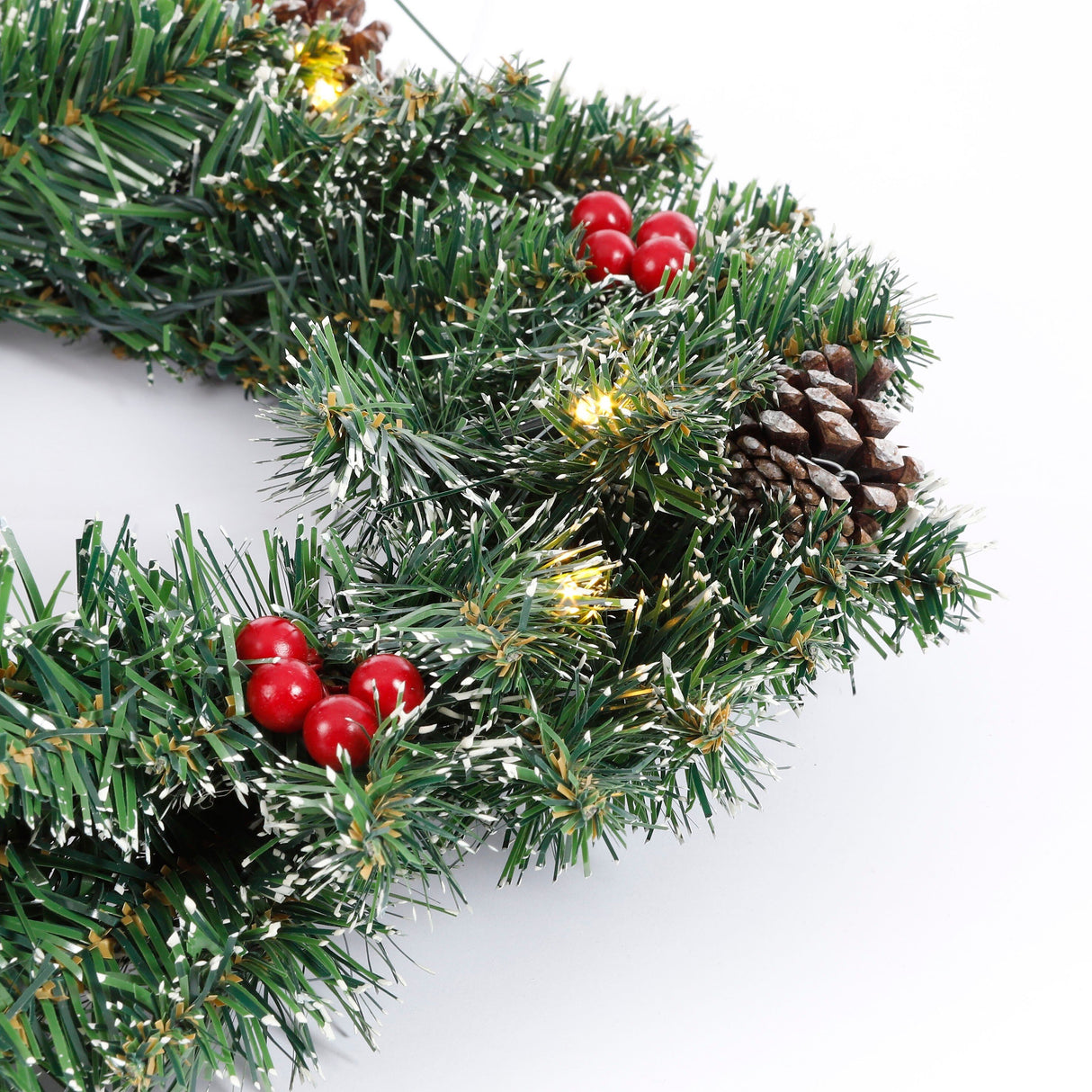 Black Box Trees Creston krans led werk op batterijen groen 30L TIPS 142 - d60cm - maximondo