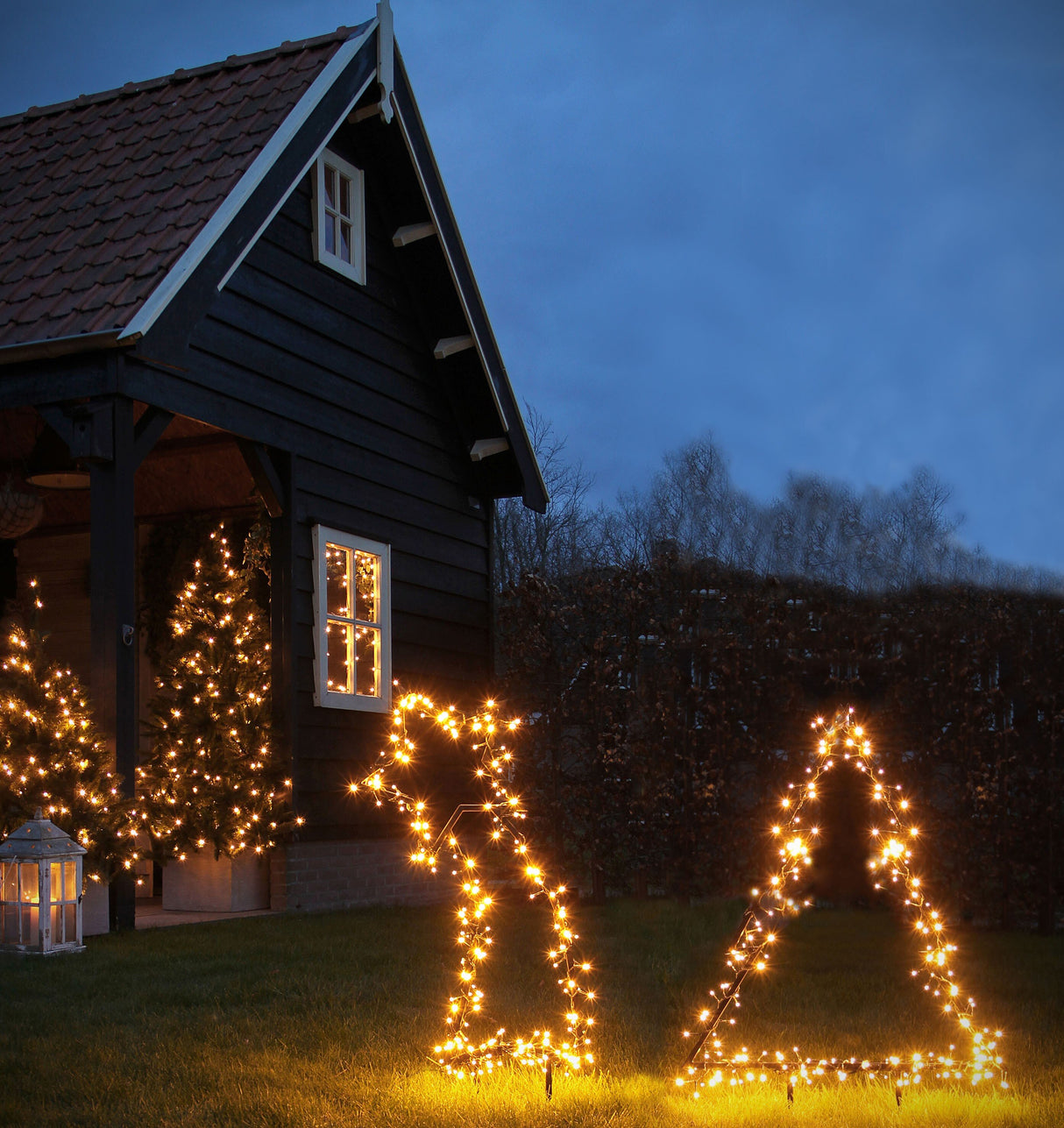 Luca Lighting Garden dlight vallende ster tuinsteker 225 led warm wit 8 function controller en timer- l45xb1xh101cm