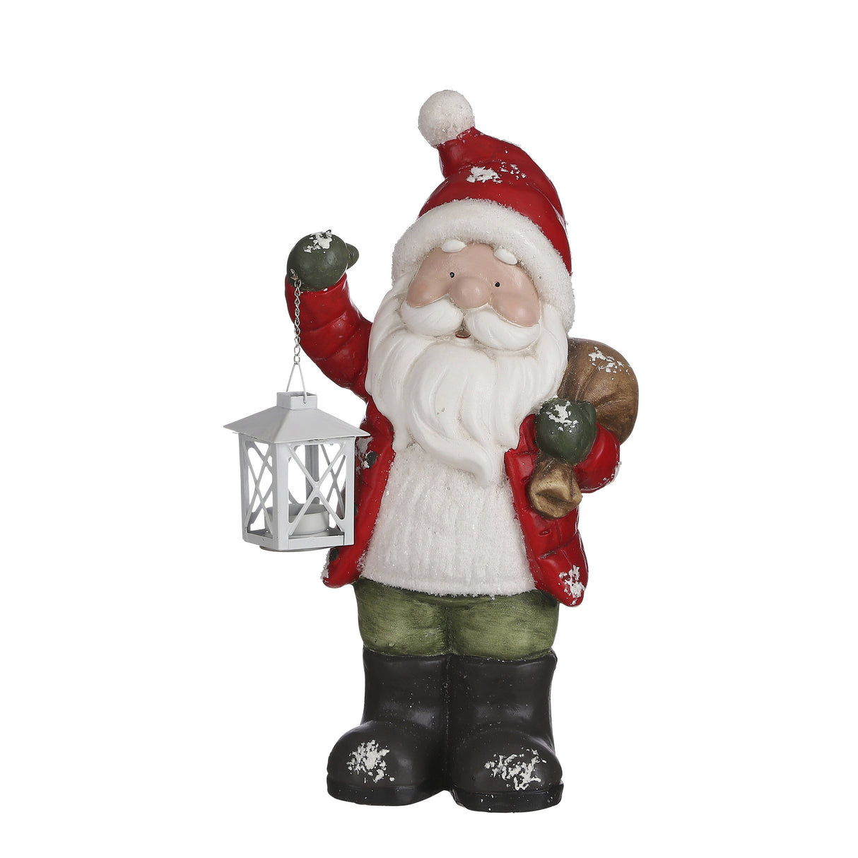 House of Seasons Kerstman rood - l22,5xb16xh45cm - maximondo