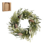 House of Seasons Alva krans groen - h10xd40cm - maximondo
