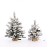 Black Box Trees Dinsmore kerstboom w burlap led werkt op batterijen groen frosted 20L TIPS 56 - h60xd50cm - maximondo
