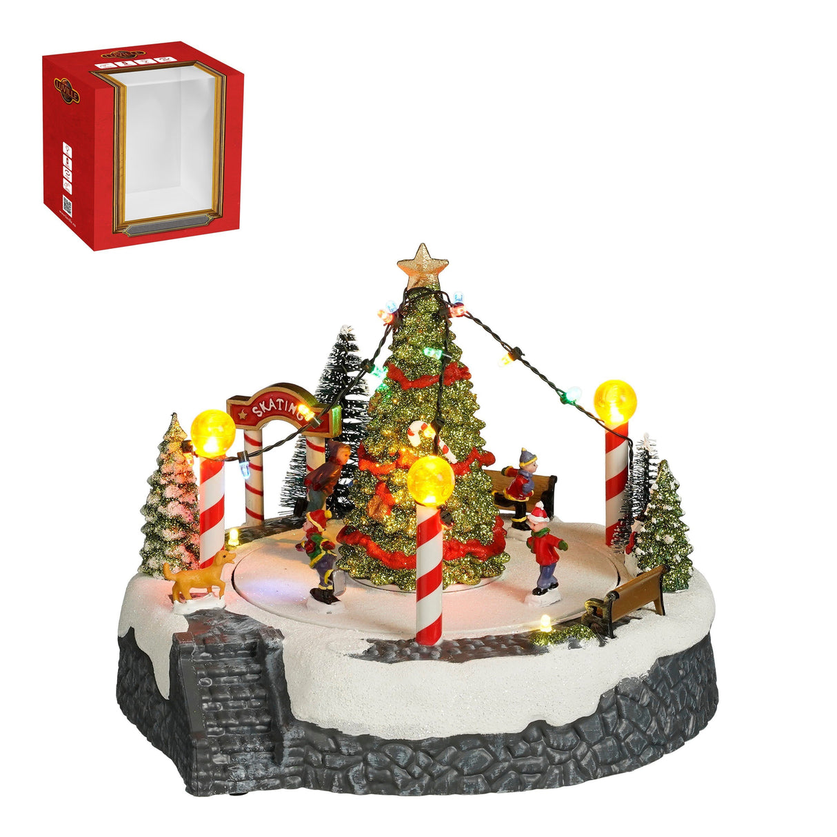 Luville Collectables Tree scenery battery operated - l22xb22xh18,5cm - maximondo