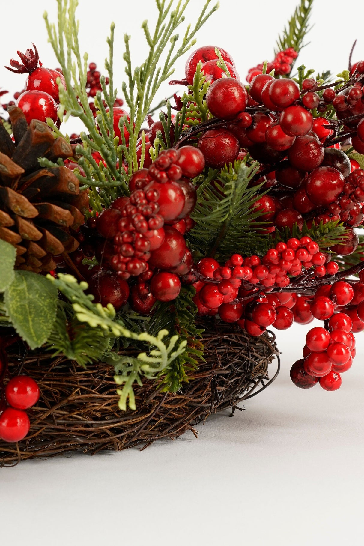 House of Seasons Barney krans groen - h12xd50cm - maximondo