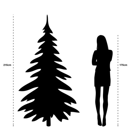 Top Trees Vancouver kerstboom groen frosted TIPS 2403 - h215xd145cm