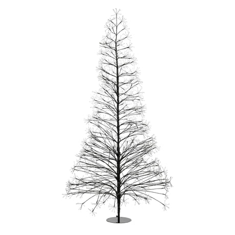 Luca Lighting Boom led zwart klassiek wit 3000led IP44 en timer - h210xd100cm