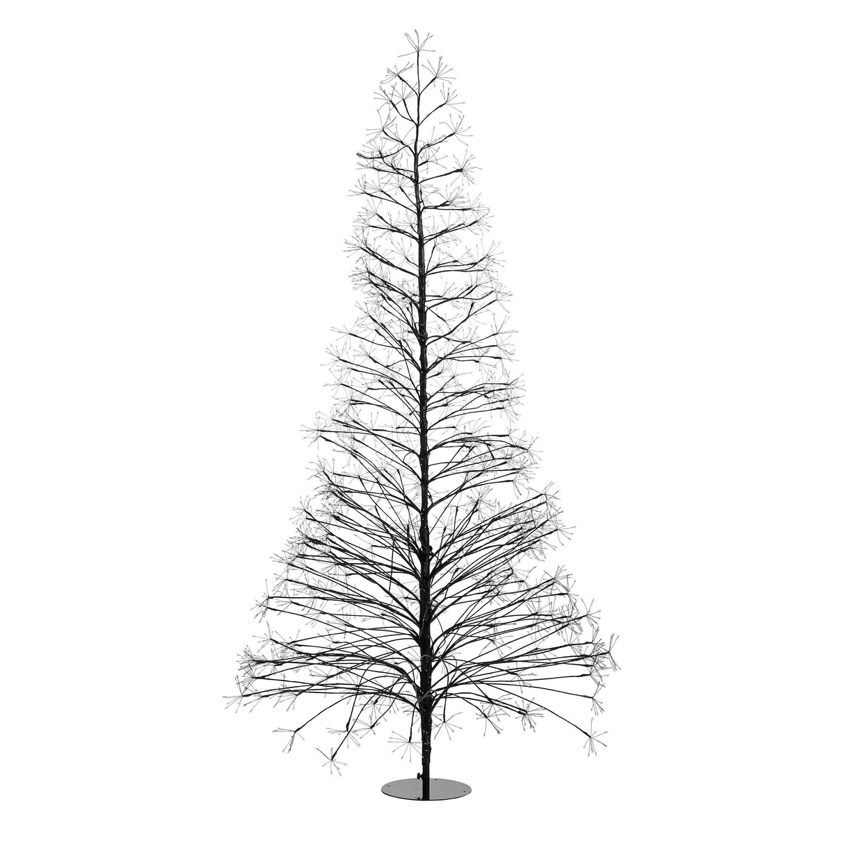 Luca Lighting Boom led zwart klassiek wit 2100led IP44 en timer - h180xd80cm