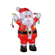 Luca Lighting Kerstman acryl rood wit IP44 50 led timer - l22xb14,5xh35cm - maximondo