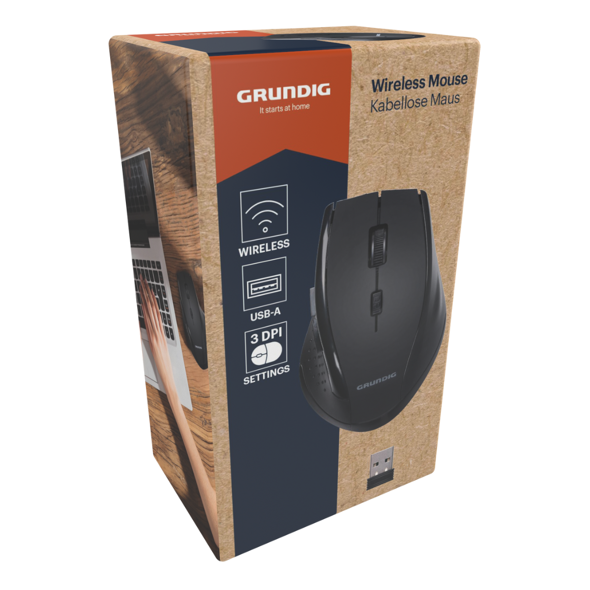 Grundig Draadloze Muis - Muis Draadloos met USB Ontvanger