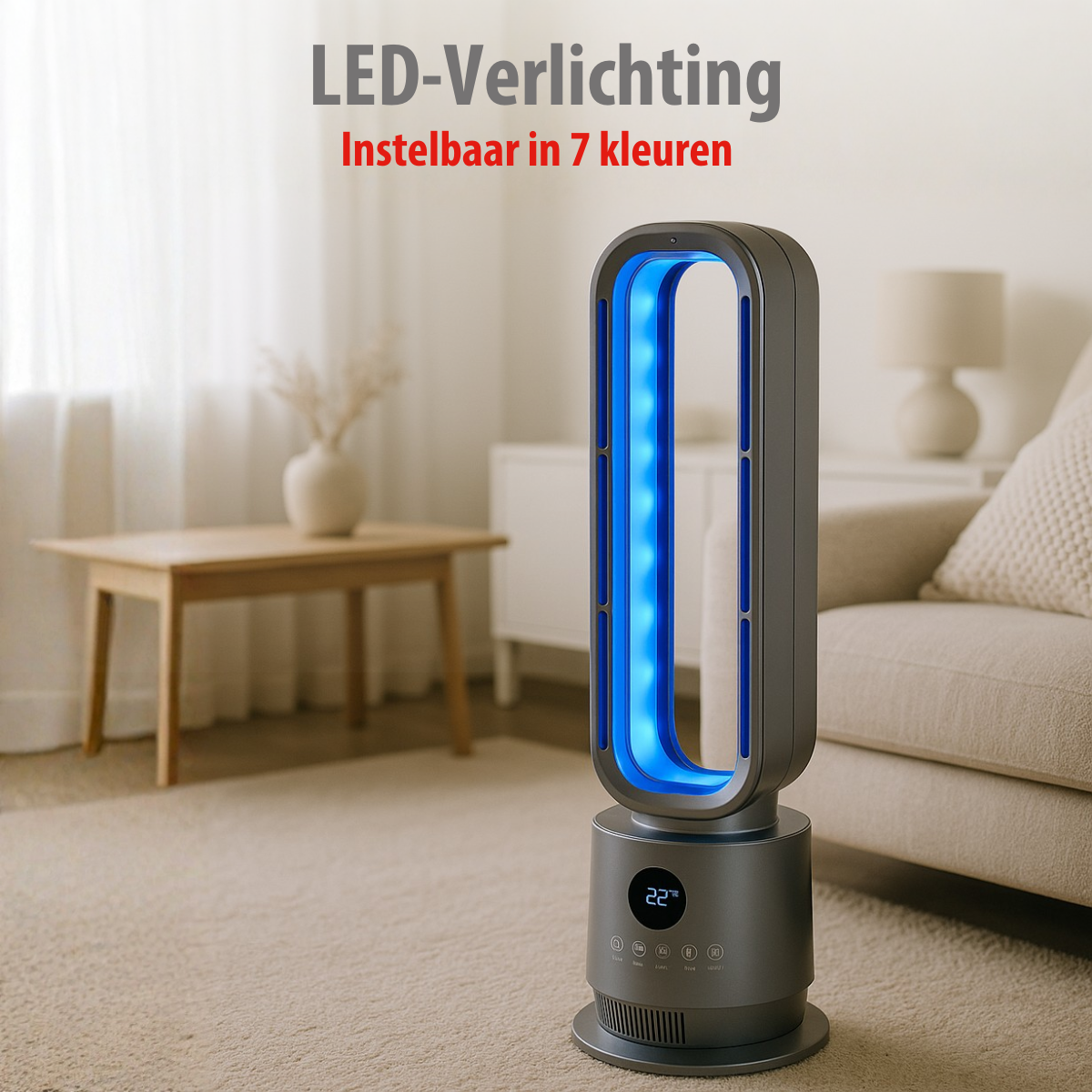 alpina 2-in-1 Bladloze Kachel en Ventilator 2000W - maximondo