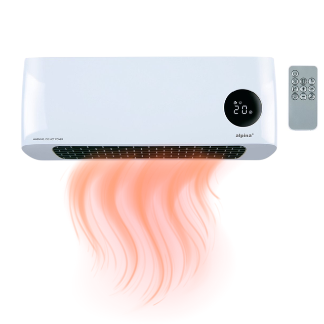 alpina wandverwarming en ventilator PTC keramisch 2000W - maximondo