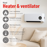 alpina wandverwarming en ventilator PTC keramisch 2000W - maximondo