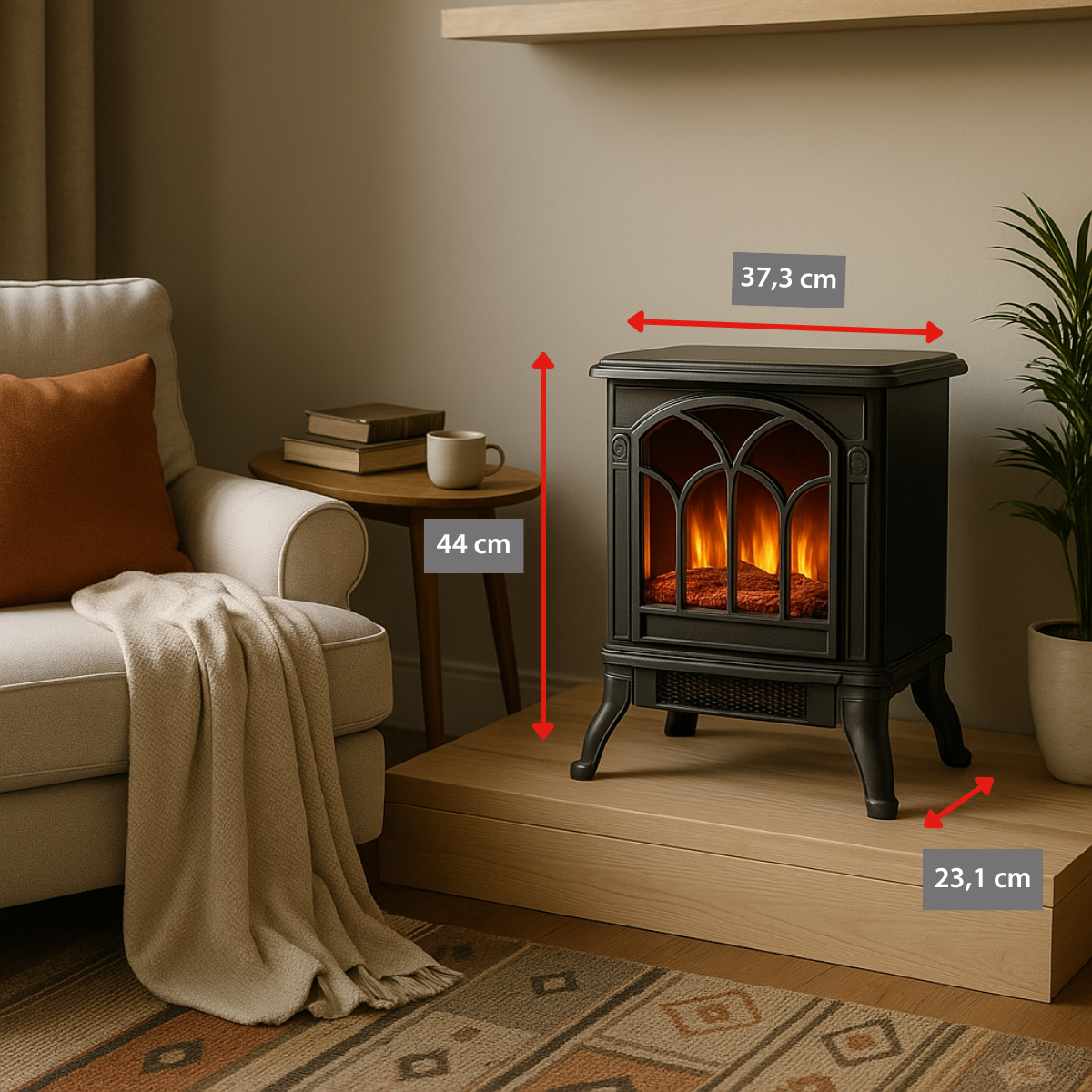alpina Sfeerhaard Elektrisch - Elektrische Haard Verwarmd - maximondo
