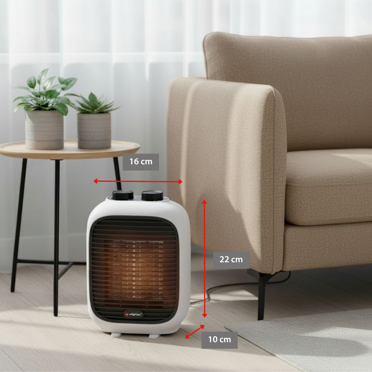 alpina Elektrische Ventilatorkachel - maximondo