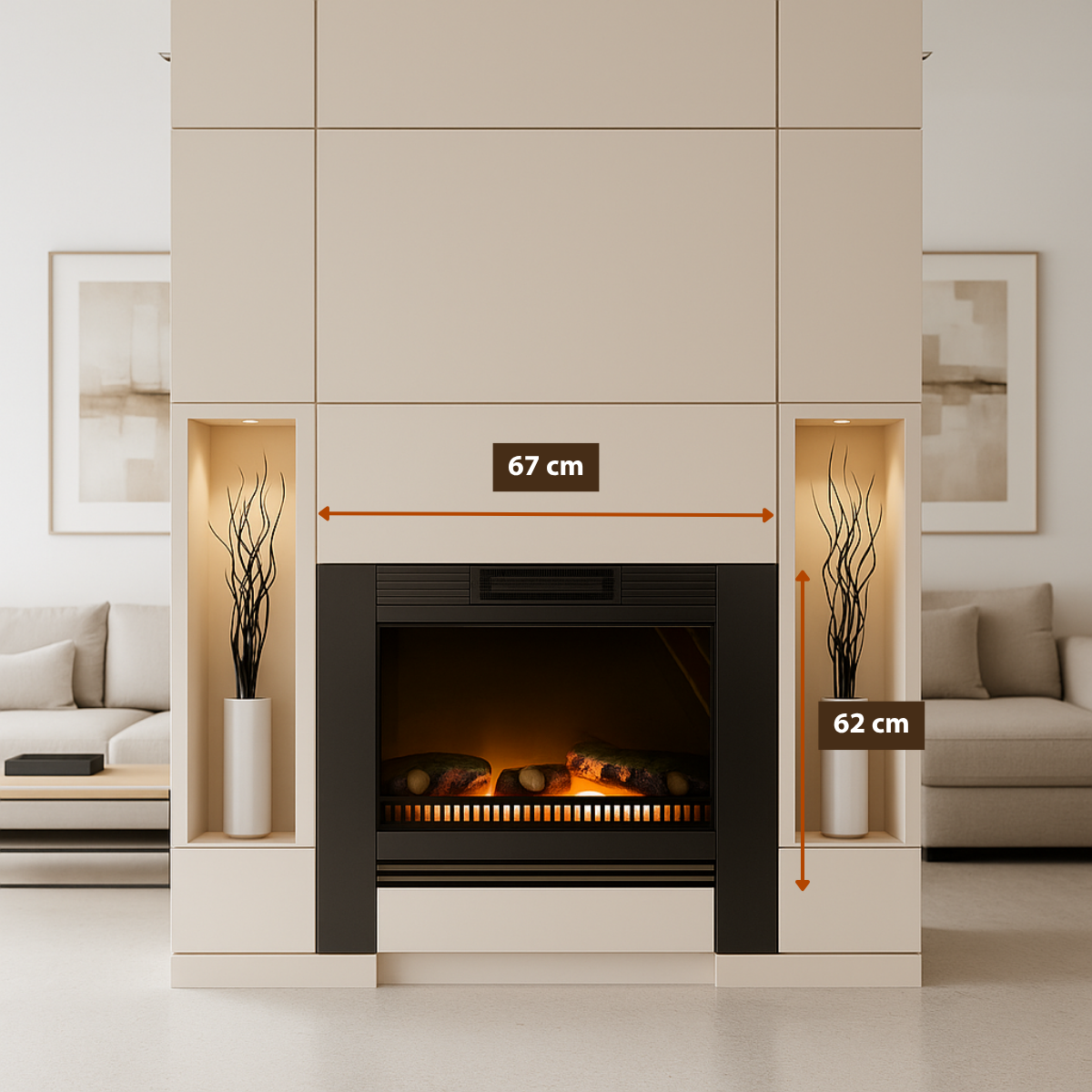 Classic Fire Haard Chicago - 1800W - maximondo