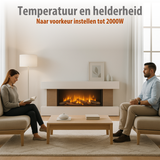 Classic Fire Sfeerhaard Elektrisch Montreal 2000W - maximondo