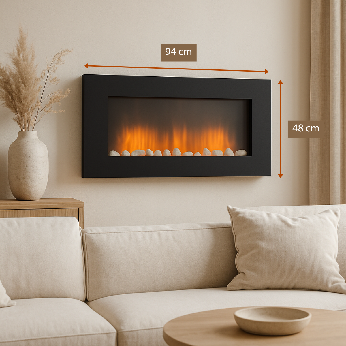 Classic Fire Sfeerhaard Elektrisch Vancouver 105,5 x 48 x 12 cm - maximondo