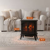 Classic Fire Sfeerhaard Elektrisch Narvik met LED Vlammen - maximondo