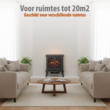 Classic Fire Sfeerhaard Elektrisch Narvik met LED Vlammen - maximondo