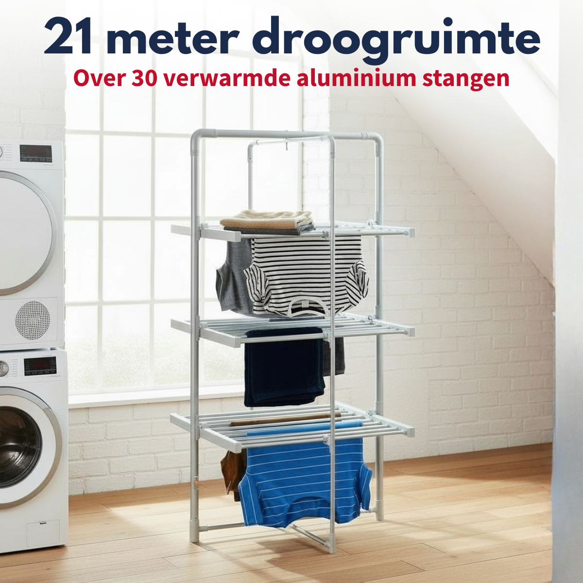 Dirt Devil Elektrisch Droogrek - 21m Droogruimte - maximondo