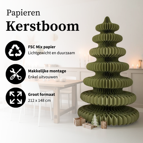 Mica Decorations Decoratie kunstkerstboom - H212 x  Ø148 cm