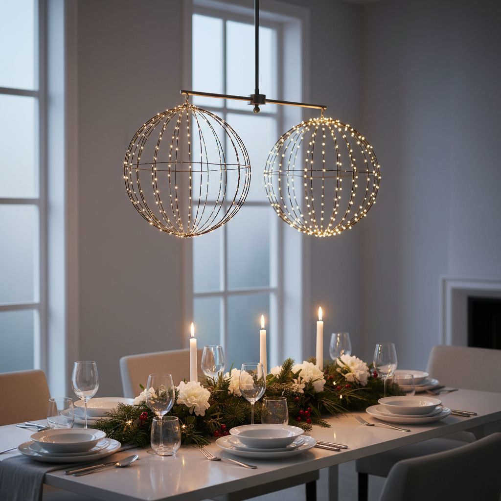 Luca Lighting Bal klassiek wit 320led IP44 met timer - d50cm - maximondo