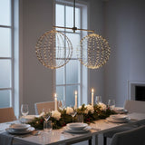 Luca Lighting Bal klassiek wit 320led IP44 met timer - d50cm - maximondo